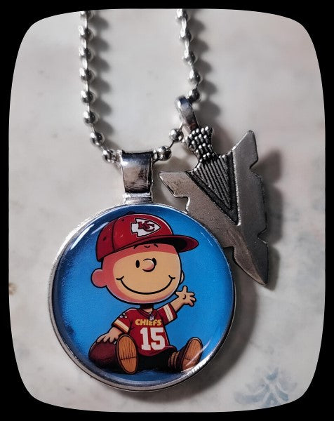 Charlie Brown KC Chiefs Necklace