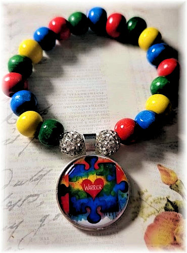 Autism Warrior Stretch Bracelet