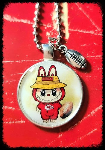 KC Chiefs Labubu Necklace