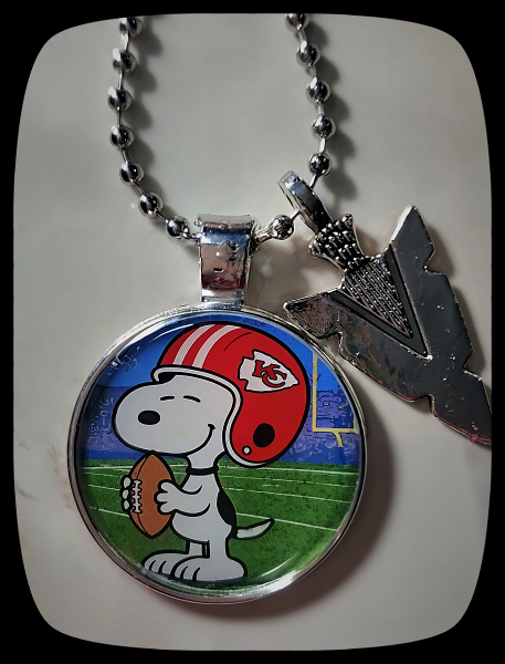 Snoopy KC Chiefs Necklace