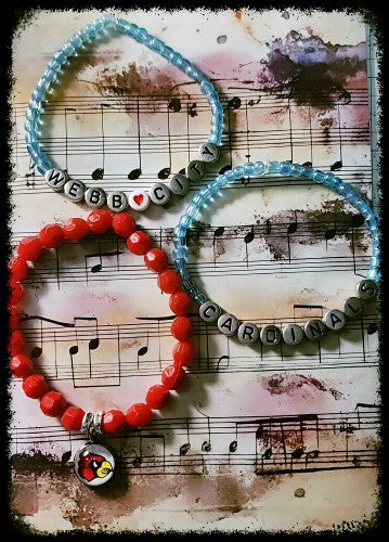 Webb City Cardinals 3 Stretch Bracelet Set